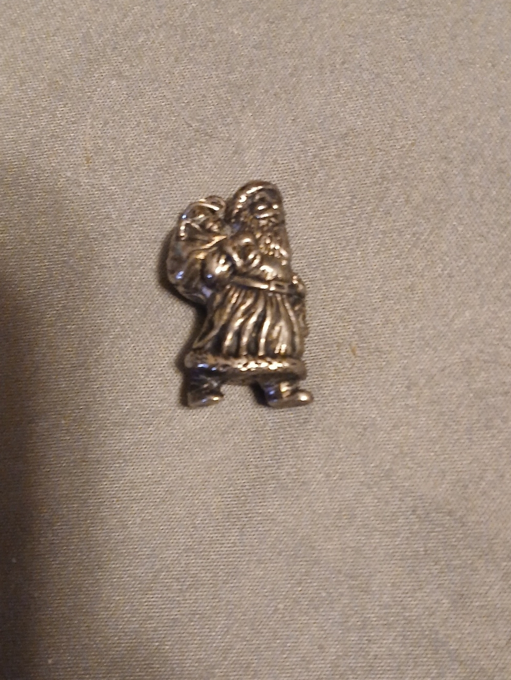 Hallmark Silver Santa Charm Pendant